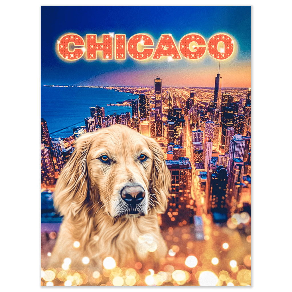 Póster Mascota personalizada &#39;Doggos Of Chicago&#39;