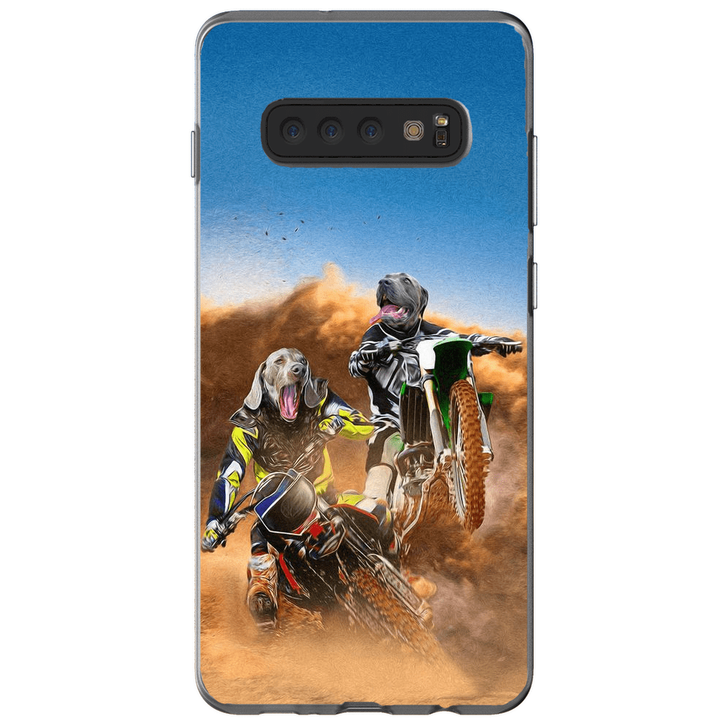 &#39;The Motocross Riders&#39; Personalized 2 Pet Phone Case