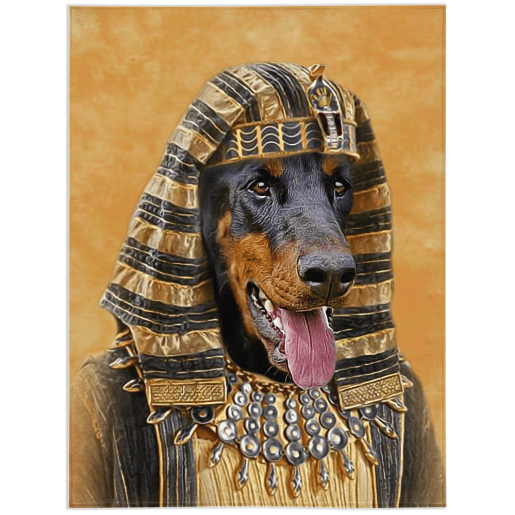 &#39;The Pharaoh&#39; Personalized Pet Blanket