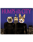 'Humps in the City' 2 Pet Personalized Canvas