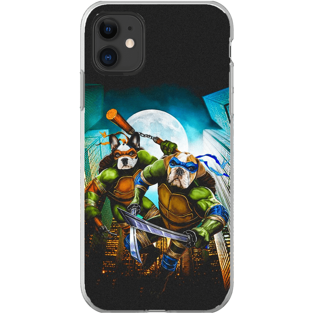 &#39;Teenage Mutant Ninja Doggos&#39; Personalized 2 Pet Phone Case