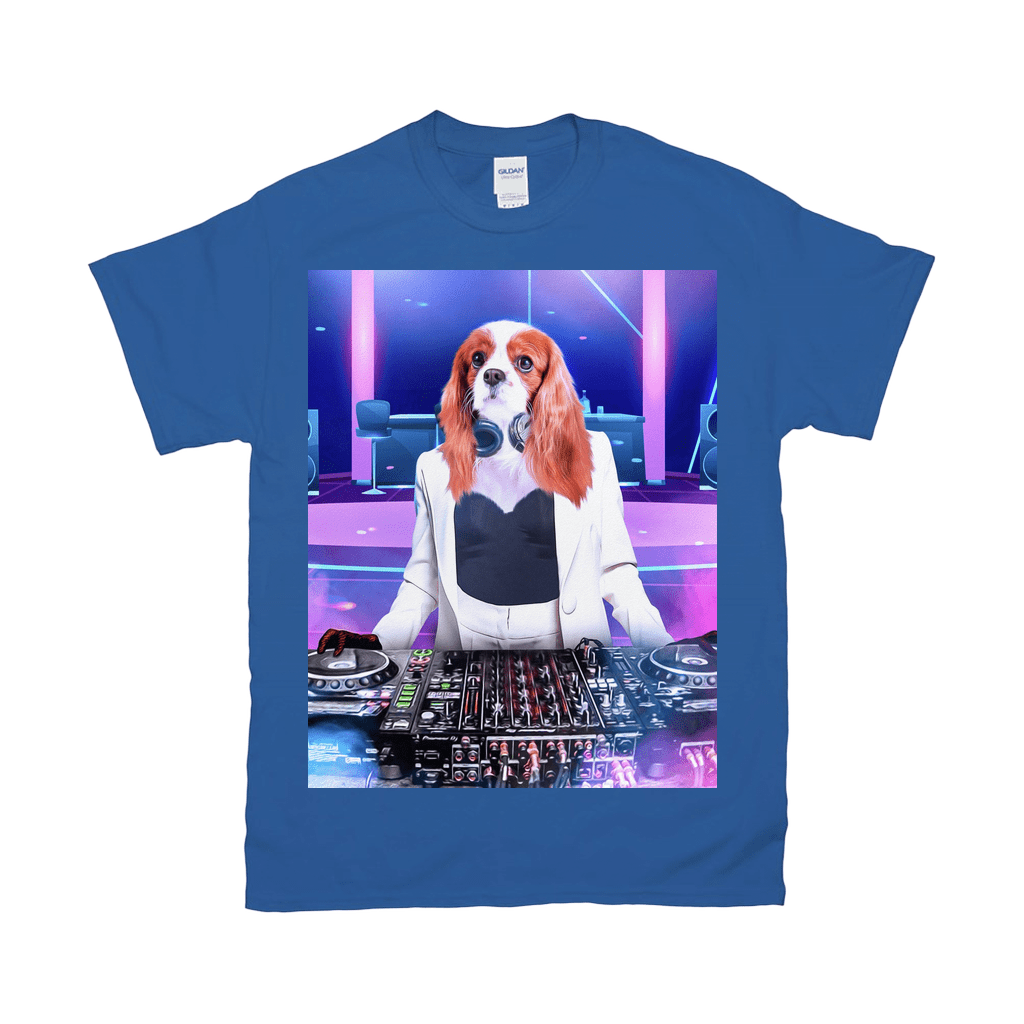 &#39;The Female DJ&#39; Personalized Pet T-Shirt