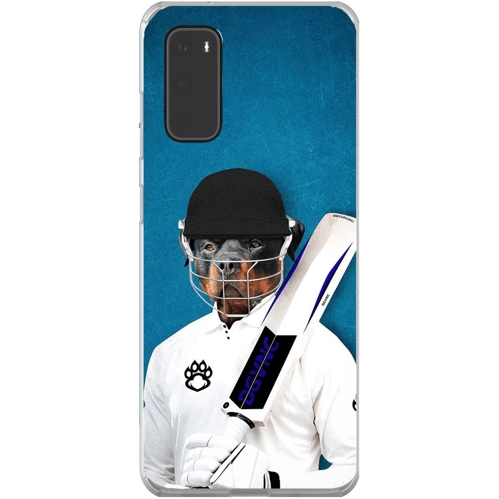 &#39;The Cricket Player&#39; Personalized Phone Case