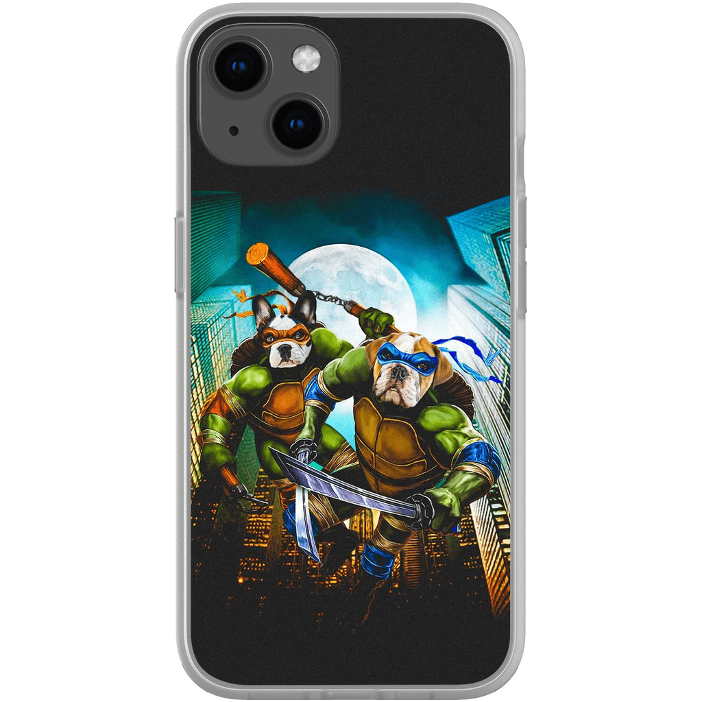 &#39;Teenage Mutant Ninja Doggos&#39; Personalized 2 Pet Phone Case