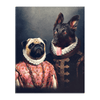'Duke and Archduchess' Personalized 2 Pet Standing Canvas