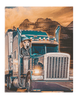 'The Trucker' Personalized Pet Standing Canvas