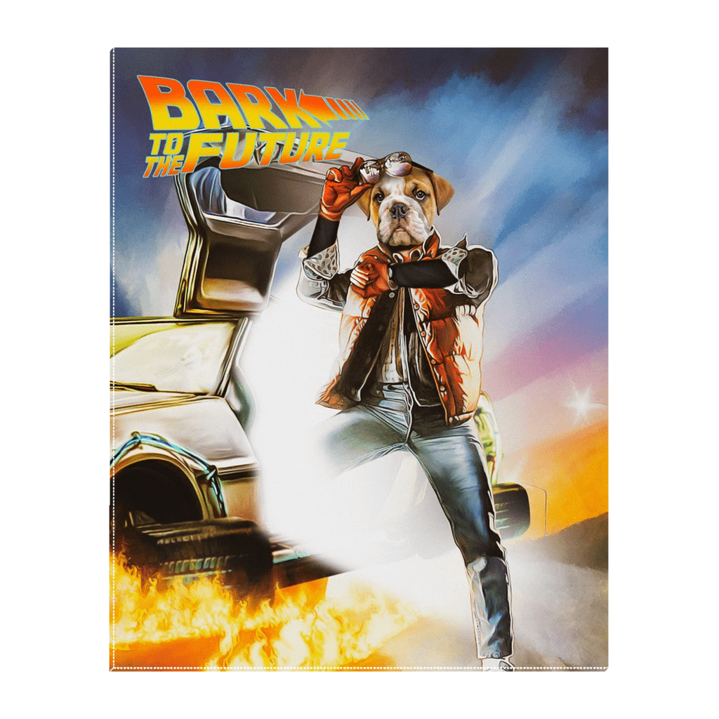 &#39;Bark to the Future&#39; Personalized Pet Standing Canvas