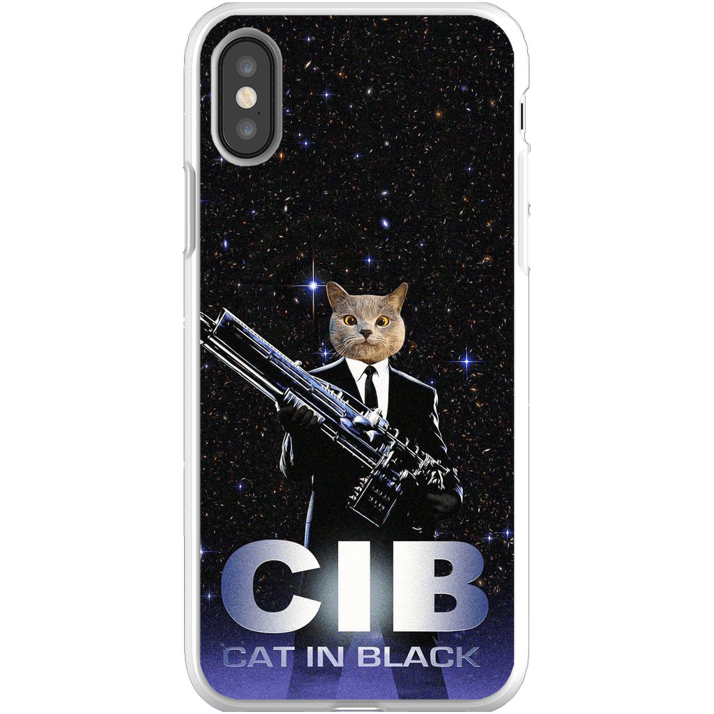 &#39;Cat in Black&#39; Personalized Phone Case