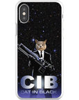 'Cat in Black' Personalized Phone Case