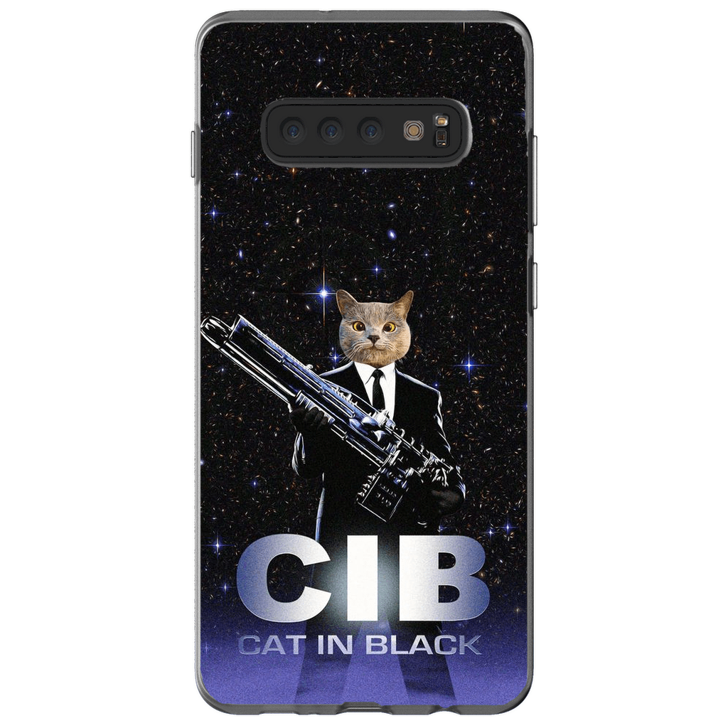 &#39;Cat in Black&#39; Personalized Phone Case