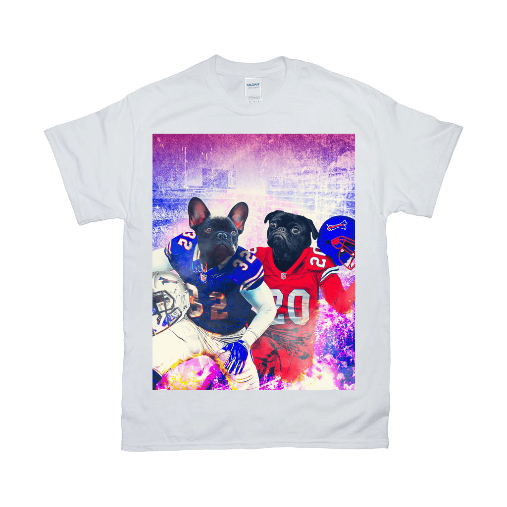 &#39;Buffalo Doggos&#39; Personalized 2 Pet T-Shirt