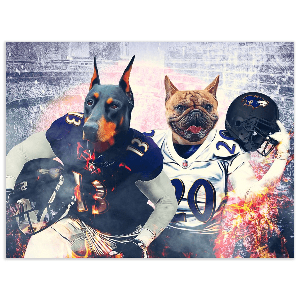 &#39;Baltimore Doggos&#39; Personalized 2 Pet Poster
