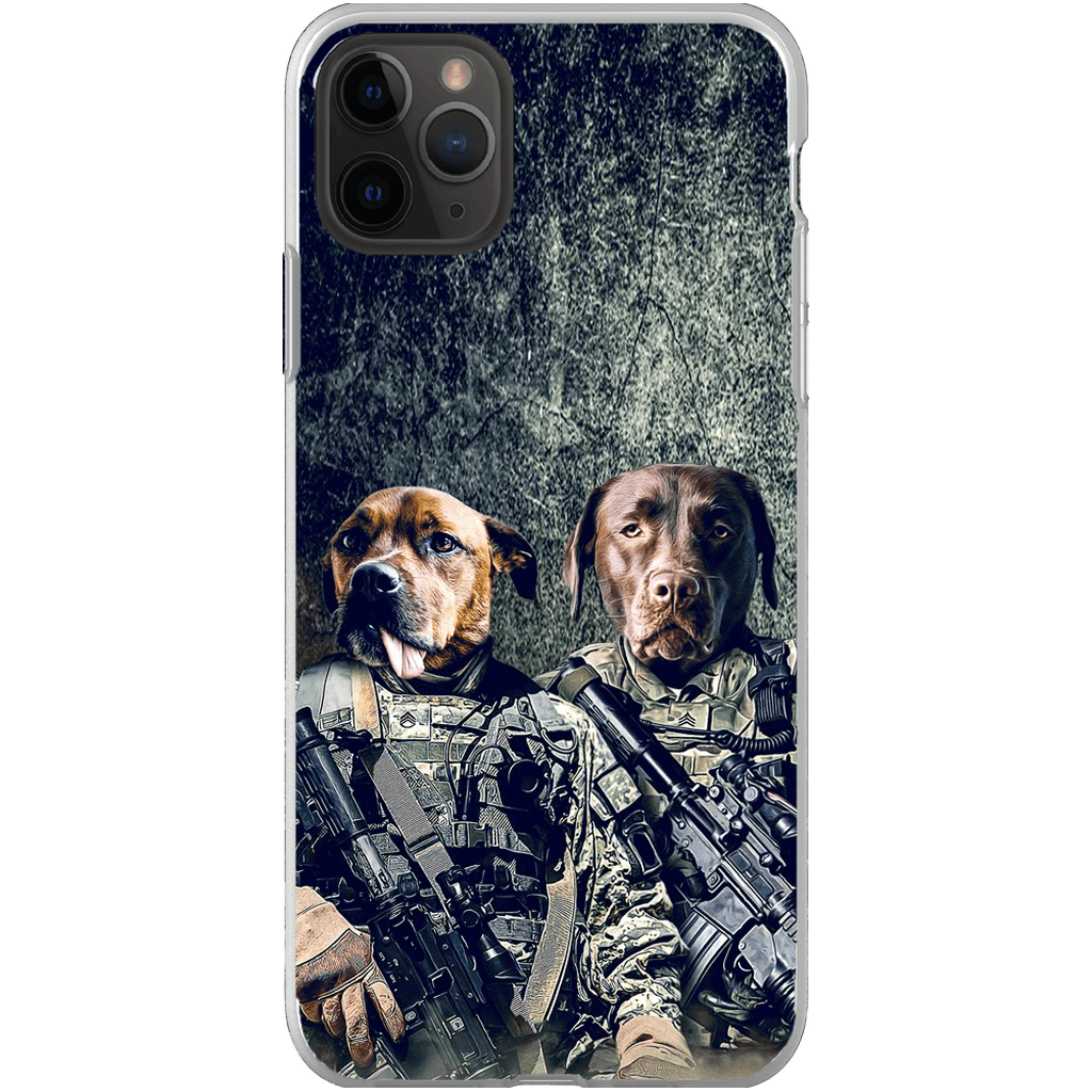 &#39;The Army Veterans&#39; Personalized 2 Pet Phone Case