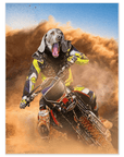 'The Motocross Rider' Personalized Pet Poster