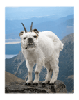 'The Mountain Doggoat' Personalized Pet Standing Canvas