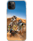 'The Motocross Riders' Personalized 3 Pet Phone Case