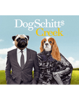 'DogSchitt's Creek' Personalized 2 Pet Standing Canvas