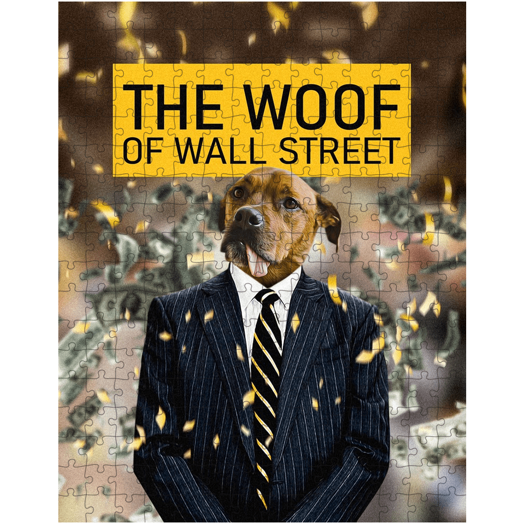 &#39;The Woof of Wall Street&#39; Personalized Pet Puzzle