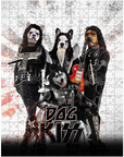 'Kiss Doggos' Personalized 4 Pet Puzzle