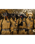'Dog Busters' Personalized 4 Pet Standing Canvas