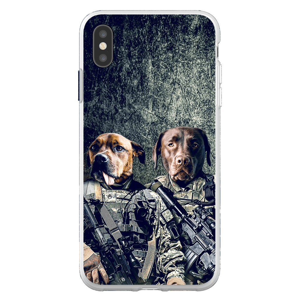 &#39;The Army Veterans&#39; Personalized 2 Pet Phone Case