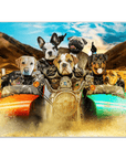 Póster personalizado con 7 mascotas 'Harley Wooferson'