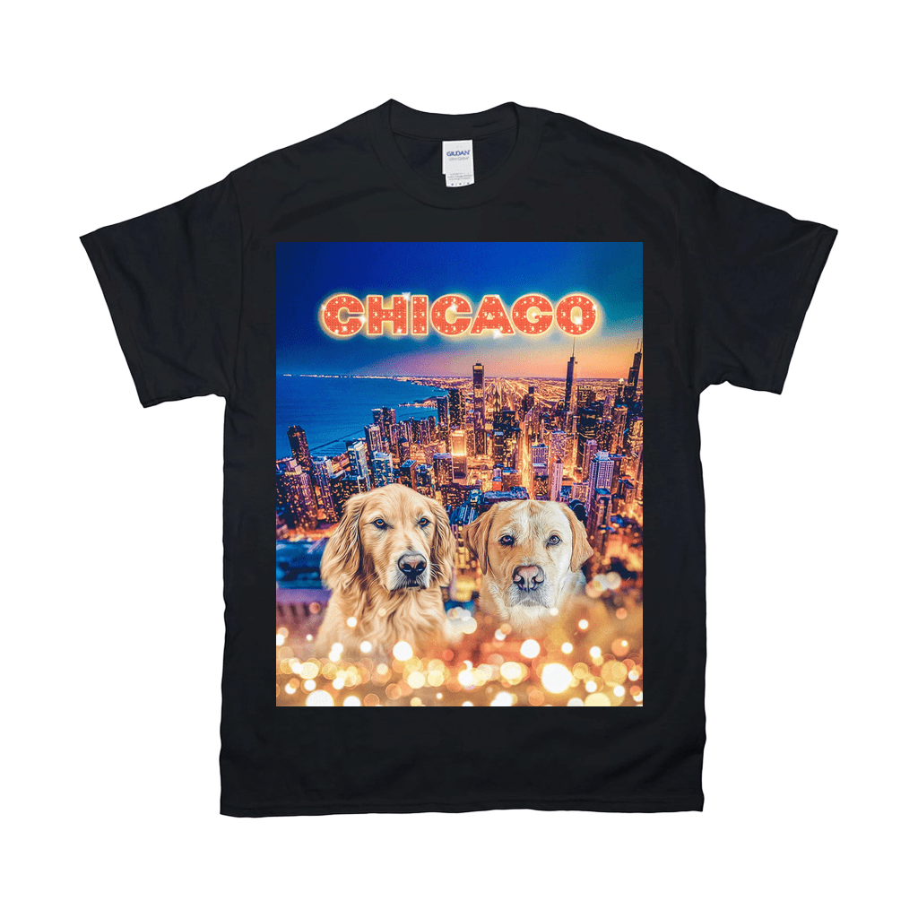 &#39;Doggos Of Chicago&#39; Personalized 2 Pet T-Shirt