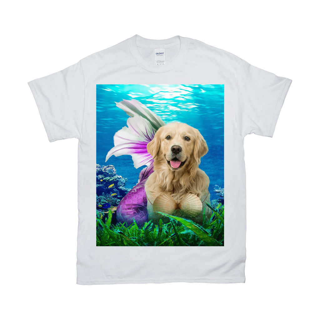 &#39;The Mermaid&#39; Personalized Pet T-Shirt