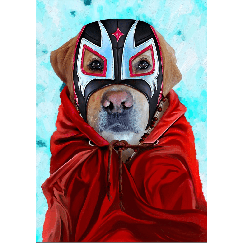 &#39;El Luchador&#39; Personalized Dog Poster
