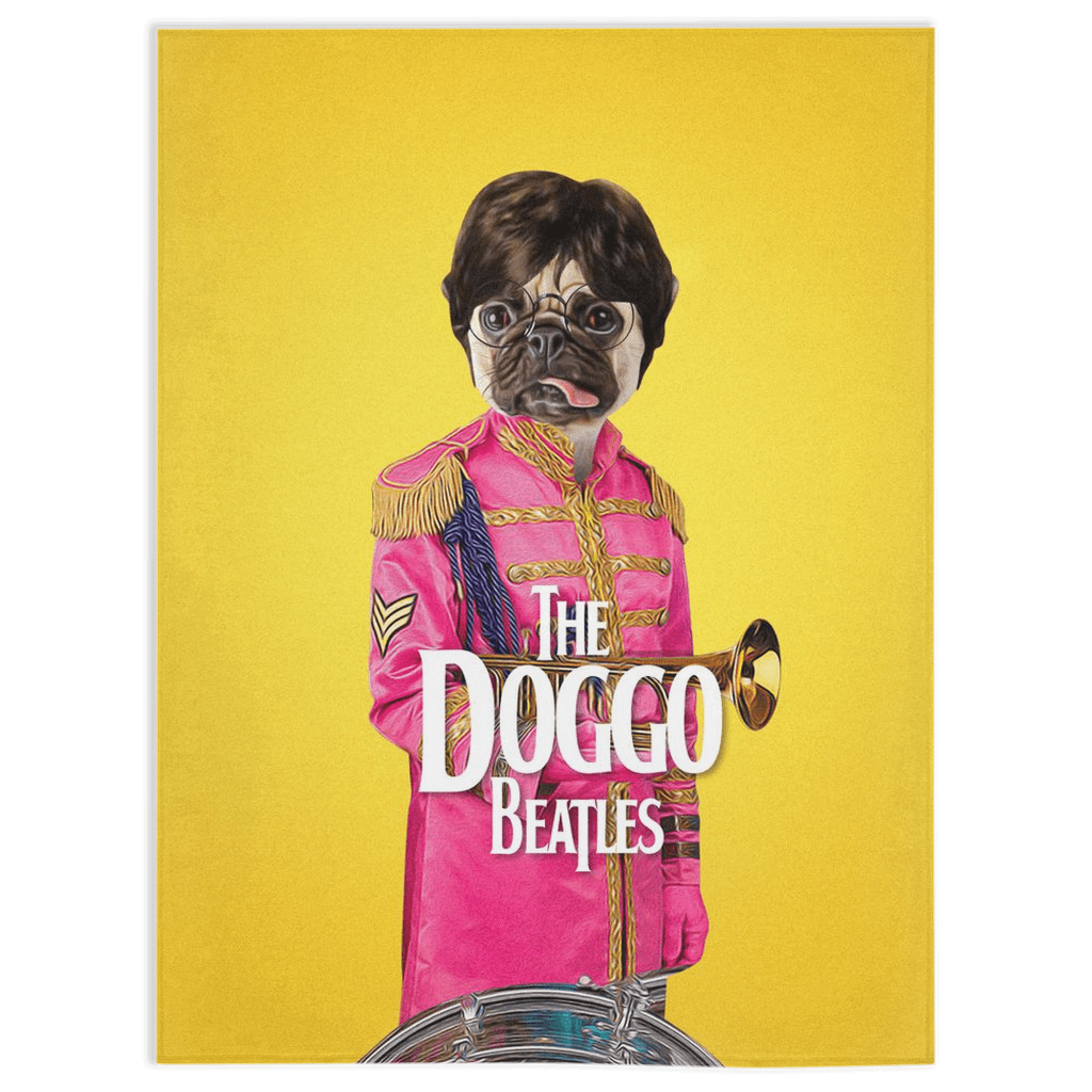 Manta personalizada para mascotas &#39;The Doggo Beatles&#39;