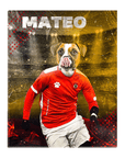 'Austria Doggos Soccer' Personalized Pet Standing Canvas