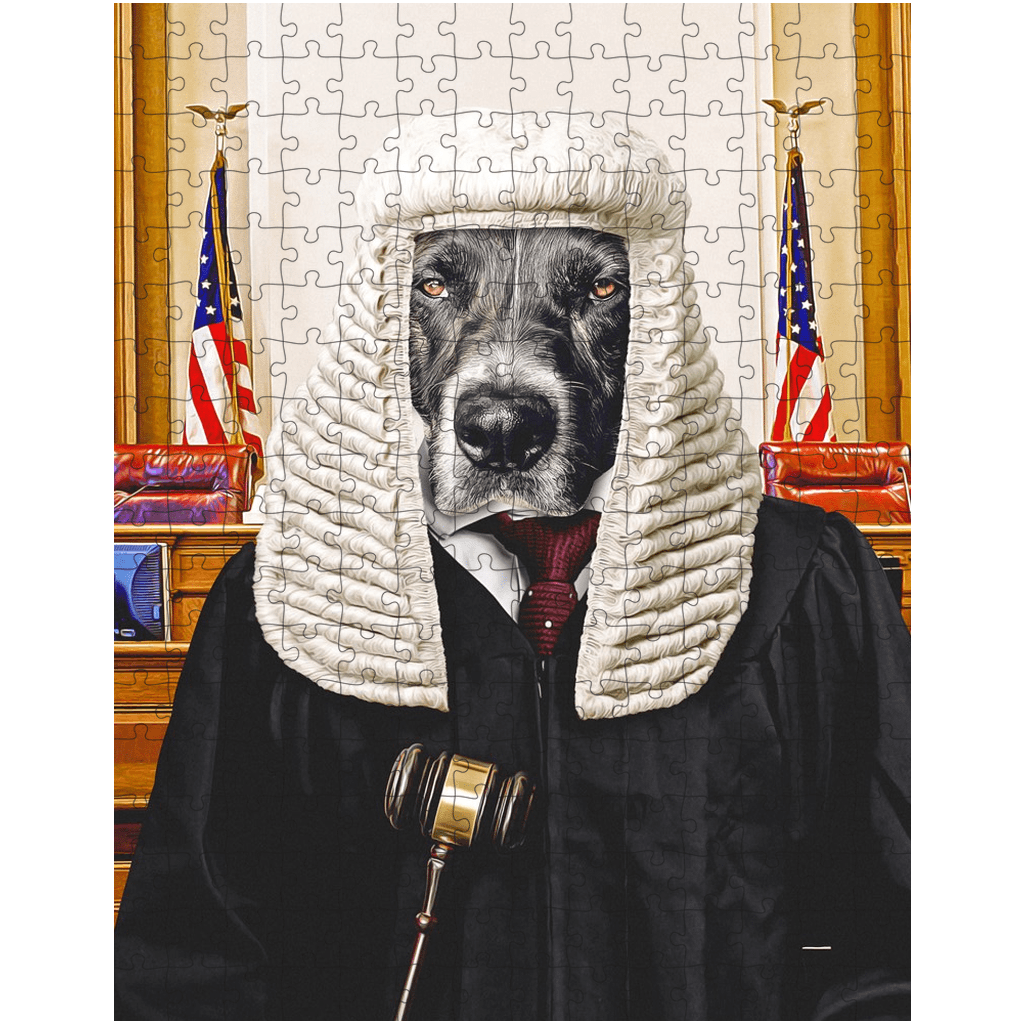 &#39;The Judge&#39; Personalized Pet Puzzle