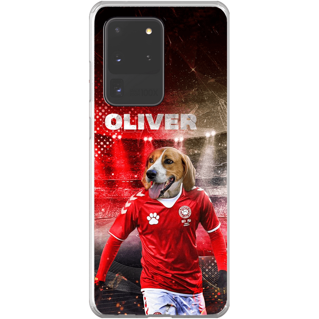 &#39;Denmark Doggos Soccer&#39; Personalized Phone Case