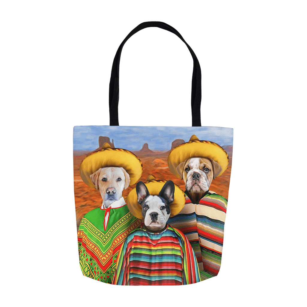 &#39;3 Amigos&#39; Personalized 3 Pet Tote Bag