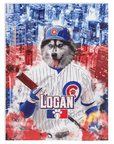 'Chicago Cubdogs' Personalized Pet Blanket