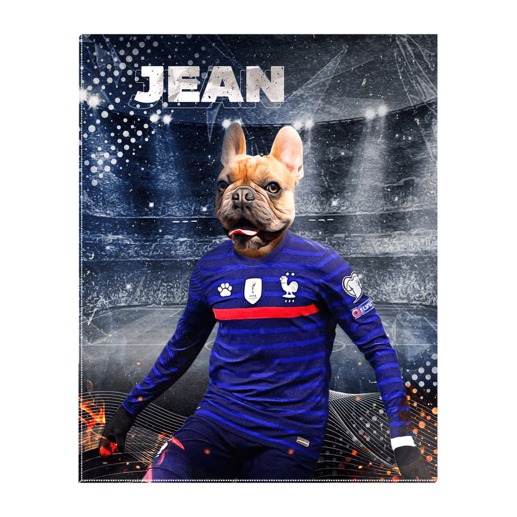 France Doggos Soccer' Personalized Pet Standing Canvas – doggovinci