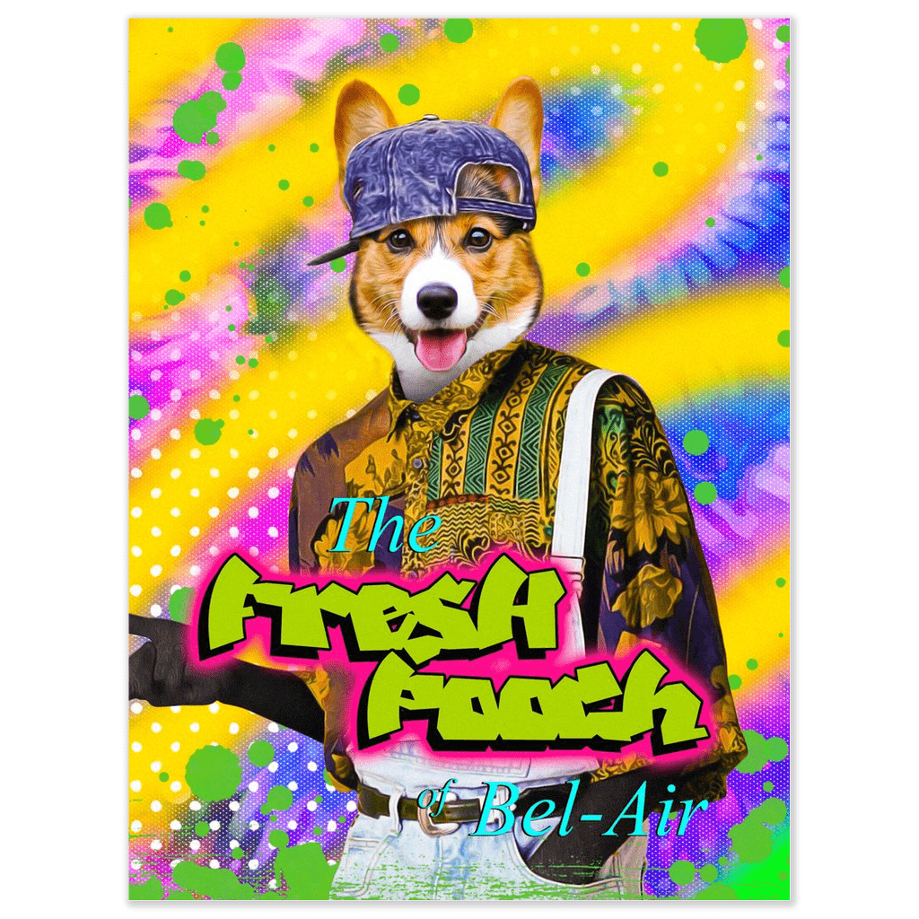 &#39;The Fresh Pooch&#39; Personalized Pet Poster