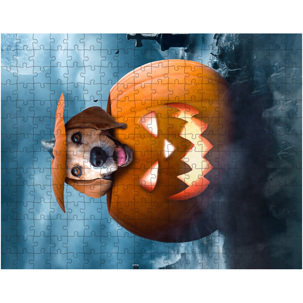 &#39;The Pawmpkin&#39; Personalized Pet Puzzle
