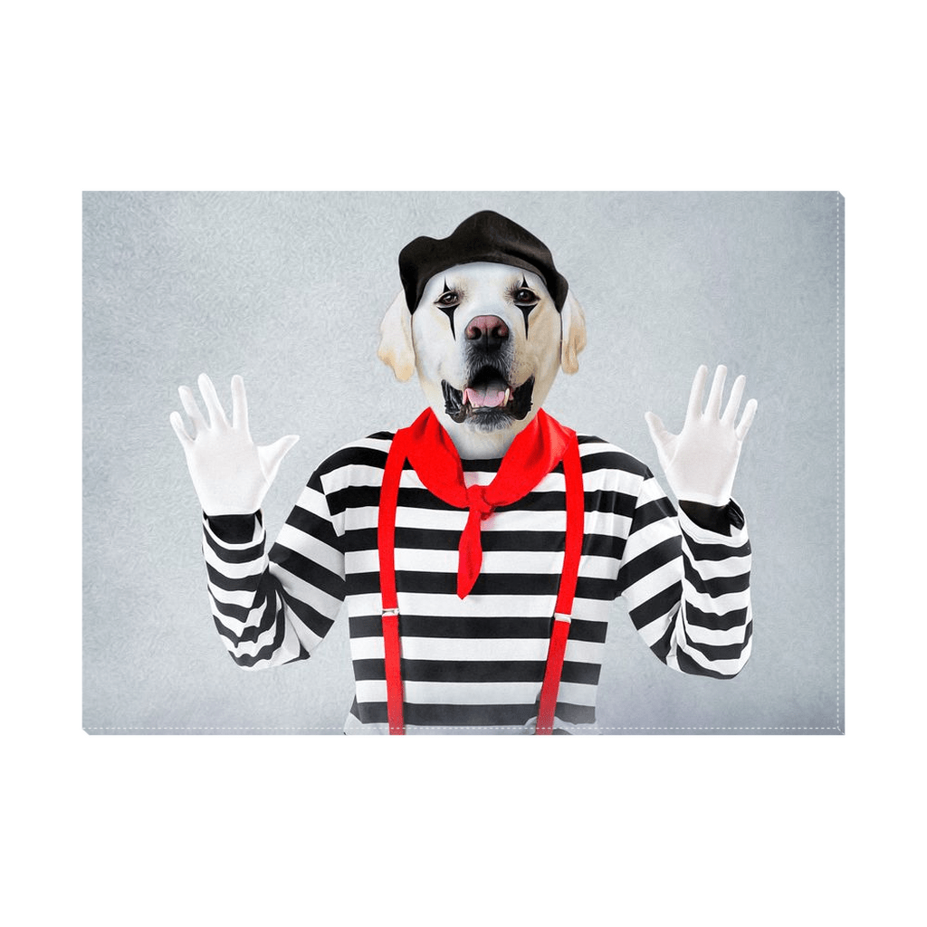 &#39;The Mime&#39; Personalized Pet Standing Canvas