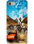 'Harley Wooferson' Funda personalizada para teléfono con 3 mascotas