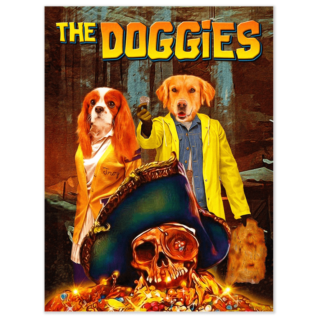 &#39;The Doggies&#39; Personalized 2 Pet Poster