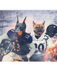 'Baltimore Doggos' Personalized 2 Pet Blanket