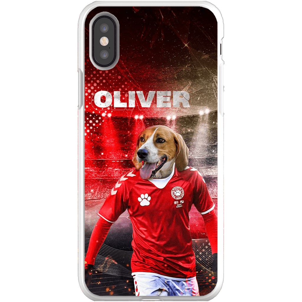 &#39;Denmark Doggos Soccer&#39; Personalized Phone Case