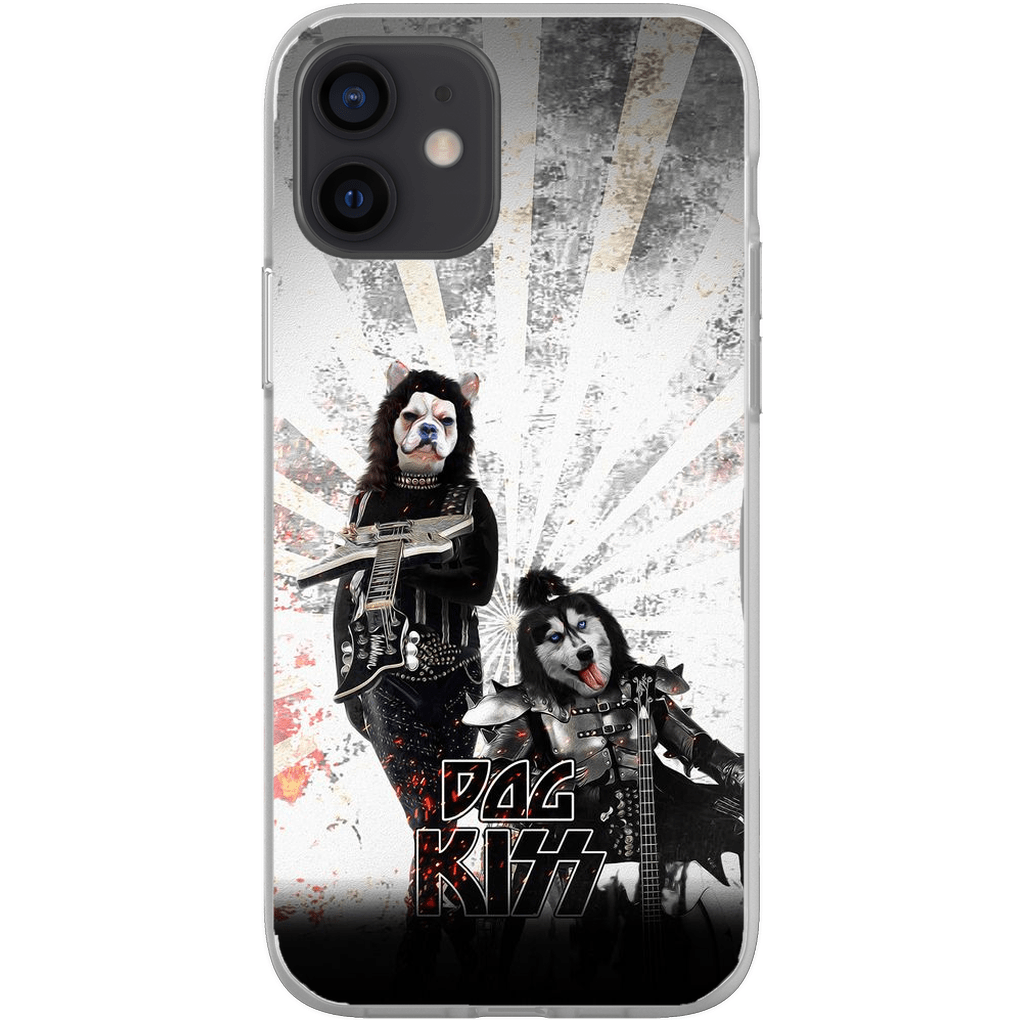 &#39;Kiss Doggos&#39; Personalized 2 Pet Phone Case