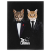 Load image into Gallery viewer, &#39;The Catfathers&#39; Personalized 2 Pet Blanket