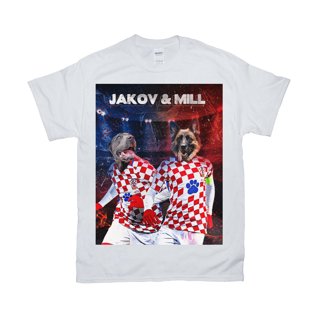 &#39;Croatia Doggos&#39; Personalized 2 Pet T-Shirt