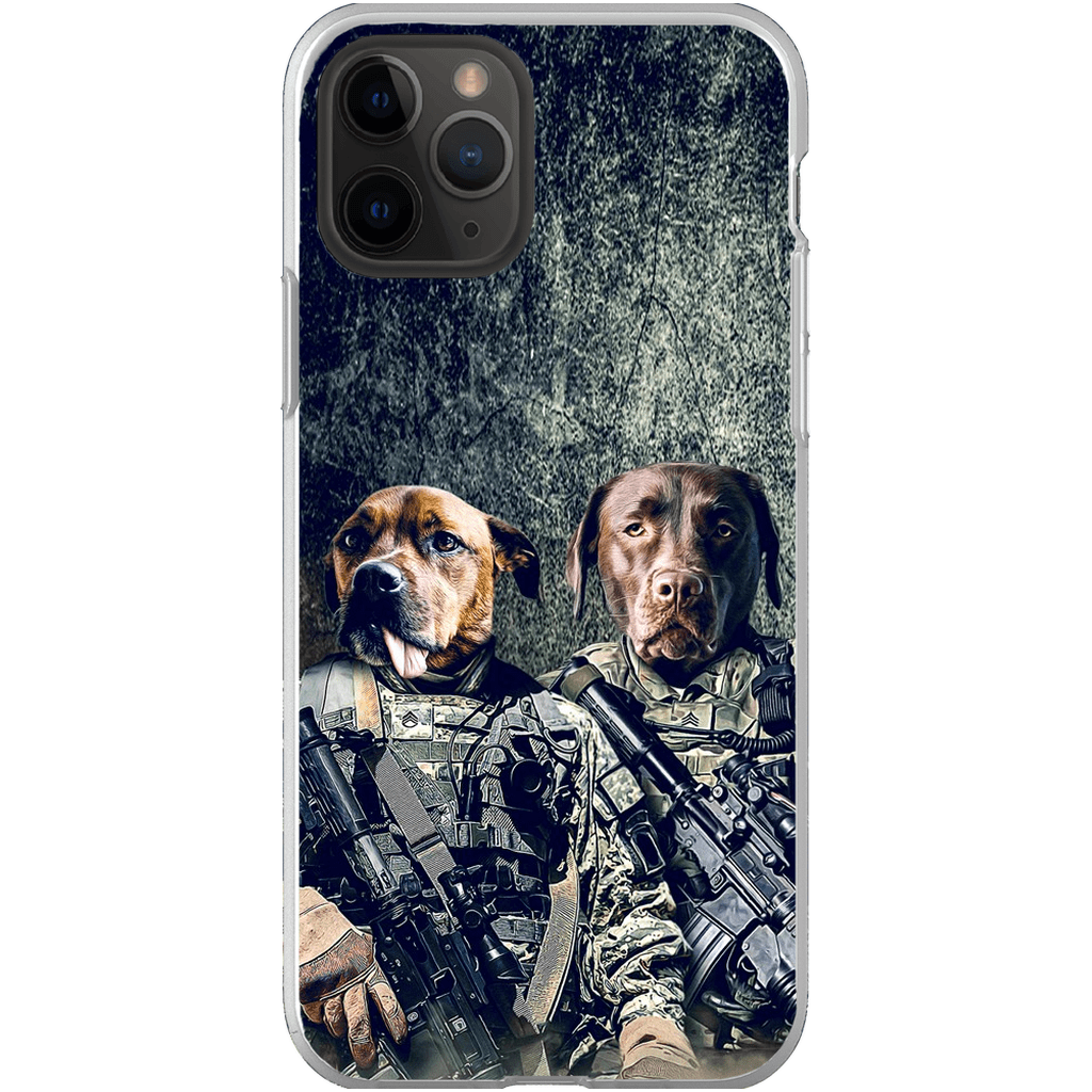 &#39;The Army Veterans&#39; Personalized 2 Pet Phone Case