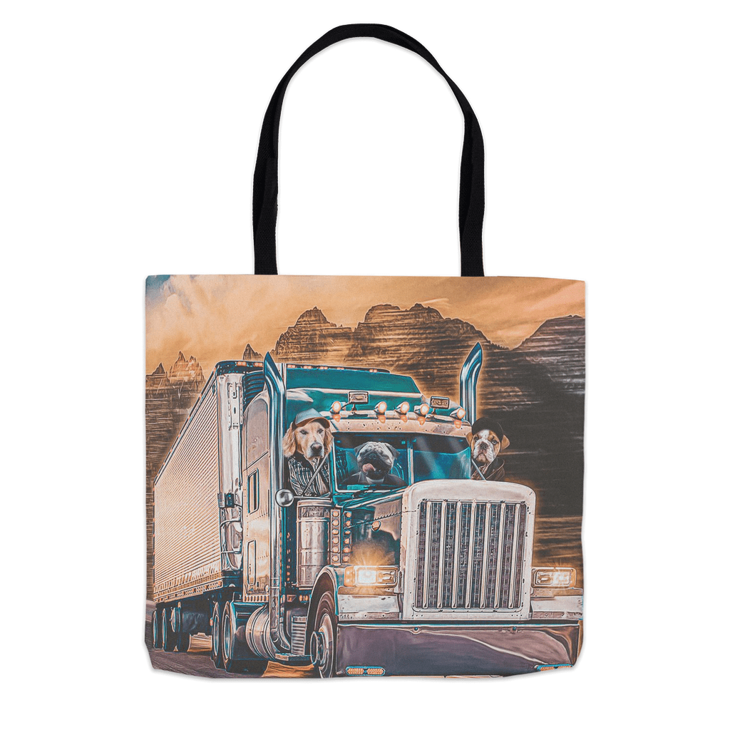 &#39;The Truckers&#39; Personalized 3 Pet Tote Bag