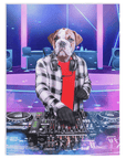 'The Male DJ' Personalized Pet Blanket