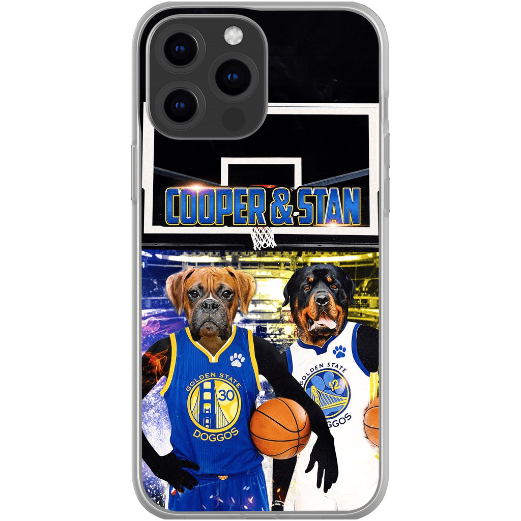 &#39;Golden State Doggos&#39; Personalized 2 Pet Phone Case